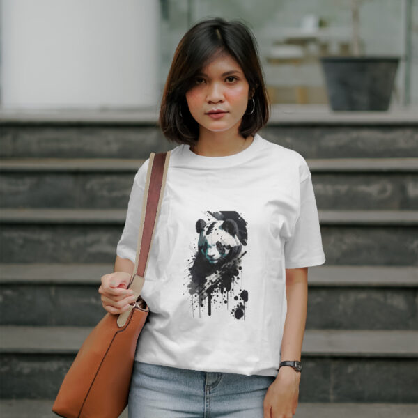 D'Lazyy Panda printed Tshirt - Image 2