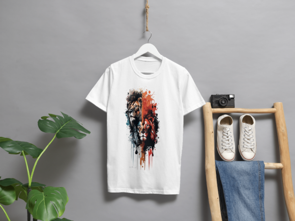 D'Lazyy Lion printed T-shirt